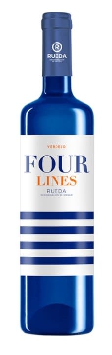 Pack de 3 botellas Four Lines Verdejo DO rueda por 11,90€.