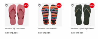50% korting op Havaianas in de sale