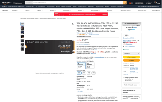 WD_BLACK SN850X NVMe SSD 2TB por 137,99€