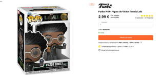 Figura Funko POP de Victor Timely Loki por 2,99€