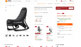 Playseat Puma Active Gaming Seat Negro por solo 49,90€