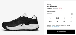 Zapatillas de Running Nike ACG Lowcate por 40.8€