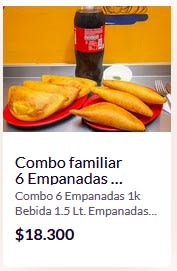 Las mejores empanadas de Santiago presentan su combo familiar.