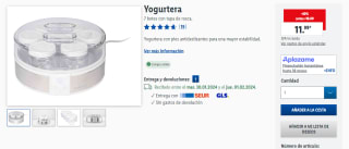 Yogurtera + 7 botes por 11,99€