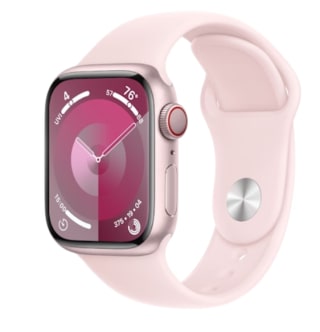 Apple Watch Series 9 - 45mm - Pink Aluminium Case with Light Pink Sport Band - M/L voor €389,95 bij Mobiel