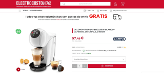 Cafetera de capsulas Krups Nescafé Dolce Gusto Genio S por 57,49€