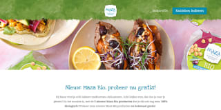Gratis Maza Bio product naar keuze (via cashback) bij AH