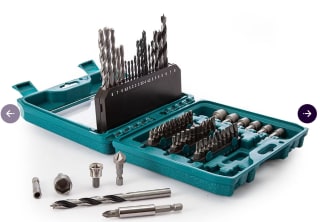 Makita 60-delige Boor- en Bitset in koffer voor €15,95 bij iBOOD