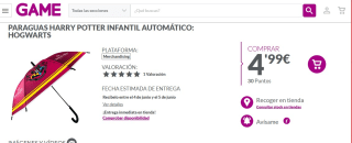 Recopialciñon de paraguas desde Games desde 4,99€