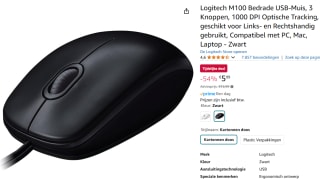 Logitech M100 bedrade USB-muis voor €5,99 bij Amazon