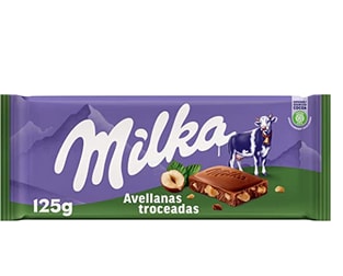 3 Tabletas Mika chocolate con Leche de los Alpes con Trozos de Avellanas por 3,70€