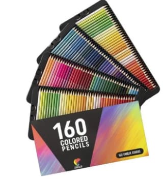 Paquet de 160 crayons de couleurs professionnel à 55,99€