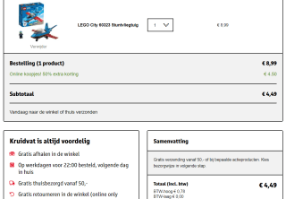 50% korting op heel veel Lego sets bij Kruidvat