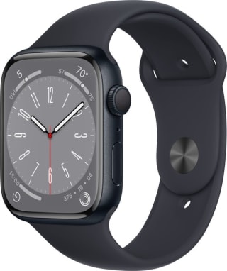 Apple Watch Series 8 45mm Zwart (Zwarte Siliconenband) voor €456 bij Bol.com