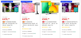 Hasta 40% descuento + regalos suscripción Filmin en Televisores Worten