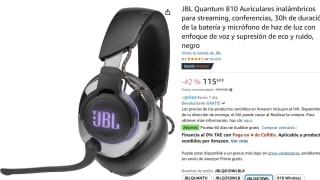 JBL Quantum 810 Auriculares inalámbricos para streaming por solo 115,19€