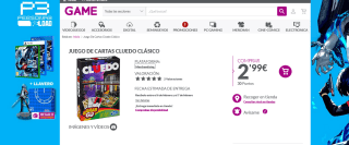 Juego de cartas Cluedo Clásico por 2,99€