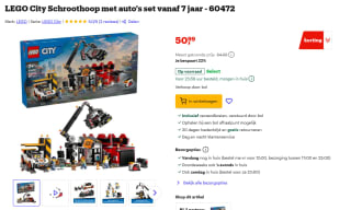 LEGO City 60472 Schroothoop met auto's voor €50,99 bij Bol