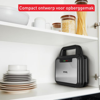 Tefal UltraCompact 3in1 SW383D - Wafel-, Tosti-ijzer & Contactgrill - 700W voor €39,99 bij Amazon