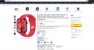 Apple Watch Series 9 GPS + Cellular 45mm por solo 380,49€
