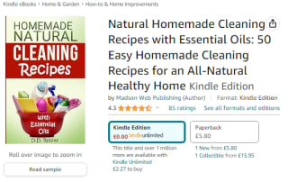 Get a free Amazon Kindle edition of Natural Homemade Cleaning Recipes