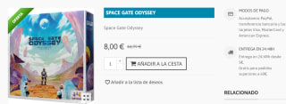Juego de Mesa Space Gate Odyssey por 8€