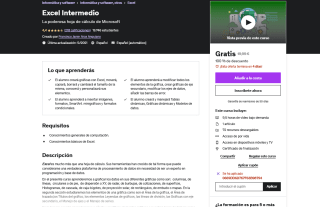 Curso Excel Intermedio Gratis con Udemy