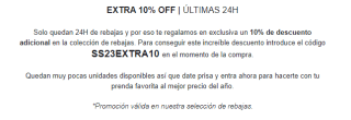 -10% extra en las rebajas