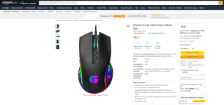 Mouse da Fortrek, modelo Vickers New Edition RGB - R$ 61,50