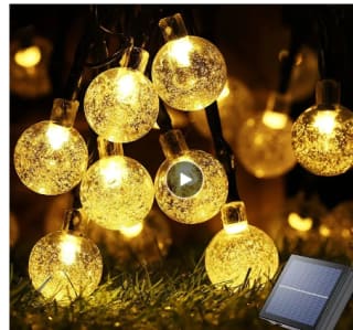 Guirnalda Luces Exterior Solares, BrizLabs 6.5M 30 LED por 9,59€