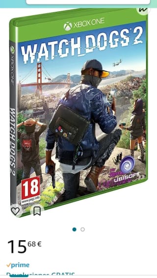 Watch Dogs 2 Xbox One por 15,68€.