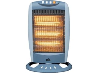 Estufa eléctrica OK OHH 12324 ES, 1200 W, 3 niveles de calor por 14€