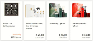 Diverse Rituals cadeau sets of advent kalender vanaf €36 + ING rentepunten