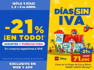 21% descuento Días sin IVA en Toysrus