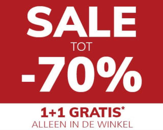 1+1 gratis op de sale van MS Mode (alleen in de winkels)