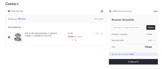 Pack de camiseta y Funkp pop de Son Goku talla M