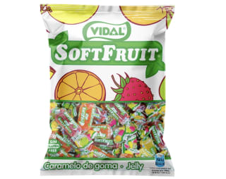 Vidal Golosinas 1kg Soft Fruit Caramelo de goma envuelto a solo 5,80€