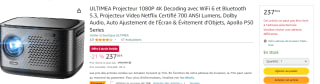 Projecteur Ultimea Apollo P50 à 237,49€