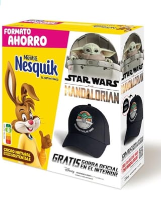 Nesquik NESTLÉ Instantáneo Cacao Soluble 2.7kg + gorra oficial Star Wars por 13,45€
