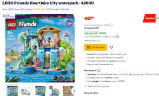 LEGO Friends Heartlake City waterpark voor €48,99 bij Bol