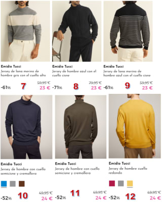 EMIDIO TUCCI - Jersey hasta 24€