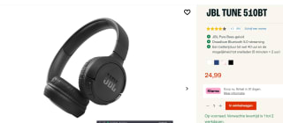 JBL Tune 510BT (Zwart) voor €24,99 in de JBL store