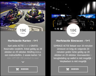 1+1 gratis op activiteiten bij Area53 Mortsel