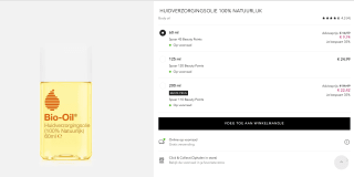 60 ml Bio Oil Huidverzorgingsolie 100% natuurlijk voor €9,74 bij Douglas