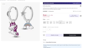 Pendientes de plata de ley 925 laza por tan sólo 3€