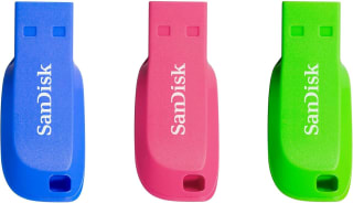 SanDisk Cruzer Blade 32GB USB stick 3-pack voor €12,81 bij Amazon