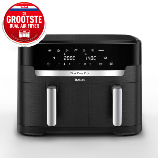 Tefal Easy Fry Dual XXL EY9428 - Dubbele Airfryer voor €149,60 dmv code en cashback bij Tefal
