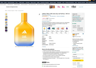 Eau de parfum para hombre Adidas Vibes Chill Zone por solo 12,27€