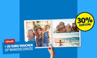 30% korting op fotoboeken + €20 voucher voor wanddecoratie bij aankoop vanaf €25 bij Kruidvat