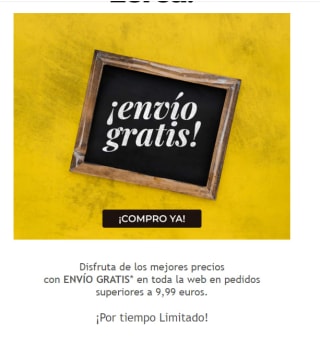 Envíos gratis con compras +9.99€ en Zerca